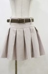 画像1: evelyn / ベルト付きプリーツスカパン FREE アイボリー H-26-04-18-009-LO-SK-YZ-ZH (1)