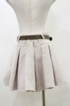 画像2: evelyn / ベルト付きプリーツスカパン FREE アイボリー H-26-04-18-009-LO-SK-YZ-ZH (2)