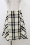 画像1: An MILLE / チェックスカート Free オフ/ブラック H-26-04-18-012-EL-SK-NS-ZH (1)