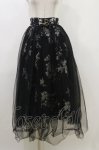 画像1: couture BY ROJITA / 花柄チュールスカート Free ブラック H-26-04-18-015-GO-SK-NS-ZH (1)