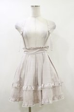 画像1: Honey Cinnamon / サス付きチェックフレアスカート Free ピンク H-26-04-18-016-LO-SK-NS-ZH (1)