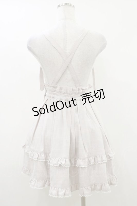 画像2: Honey Cinnamon / サス付きチェックフレアスカート Free ピンク H-26-04-18-016-LO-SK-NS-ZH (2)