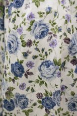 画像4: Innocent World / 薔薇と蕾のショール風ワンピース L 薔薇柄ブルー/Rose pattern Blue H-26-04-18-021-IW-OP-NS-ZH (4)