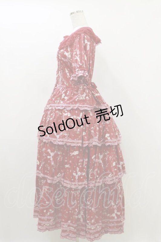 画像3: PINK HOUSE / ハートベリーラビットミディワンピース FREE レッド H-26-04-18-022-LO-OP-AK-ZH (3)