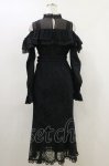 画像2: couture BY ROJITA / 肩開き総レースワンピース Free ブラック H-26-04-18-024-GO-OP-NS-ZH (2)