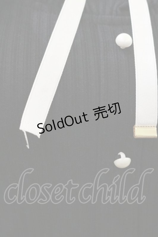 画像4: Rojita / ハートバックルレース切替テレコトップス Free ブラック H-26-04-18-002-LO-TO-NS-ZH (4)