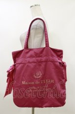 画像1: Maison de FLEUR / ダブルリボントートバッグ  ピンク H-26-04-18-033-LO-BG-YZ-ZH (1)