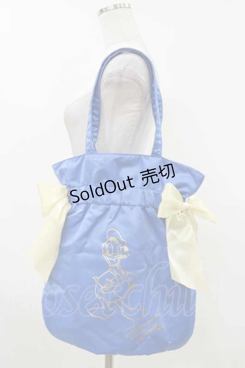 画像1: Maison de FLEUR / ドナルドダック　ダブルリボントート  ブルー H-26-04-18-034-LO-BG-YZ-ZH (1)