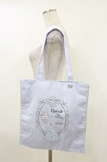 画像1: Maison de FLEUR / Cinderella/スクエアトートバッグ  サックス H-26-04-18-036-LO-BG-YZ-ZH (1)