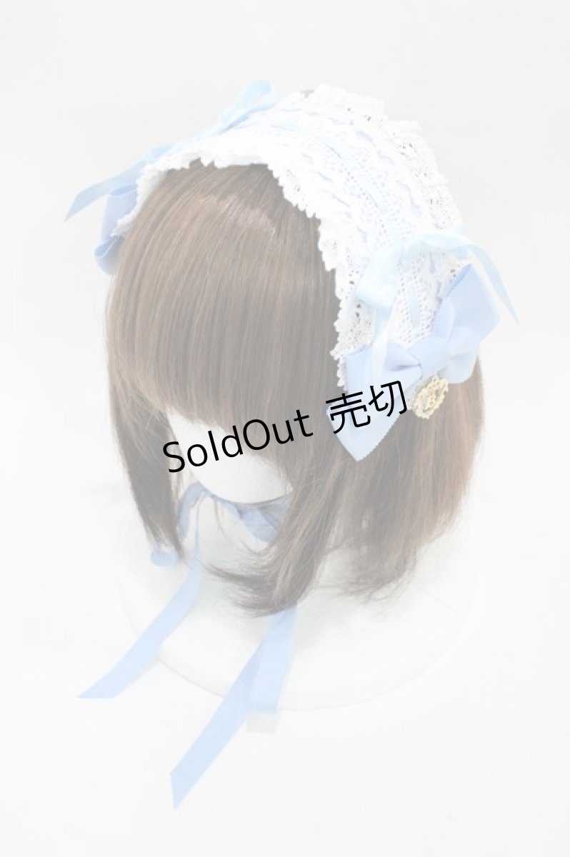 画像1: BABY,THE STARS SHINE BRIGHT / プリンセスドロップヘッドドレス  サックス H-26-04-19-1005-BA-AC-NS-ZH (1)