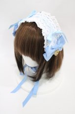 画像1: BABY,THE STARS SHINE BRIGHT / プリンセスドロップヘッドドレス  サックス H-26-04-19-1005-BA-AC-NS-ZH (1)