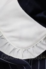 画像4: axes femme POETIQUE / 袖リボンフリルストライプワンピース M ネイビー H-26-04-19-1038-AX-OP-NS-ZH (4)