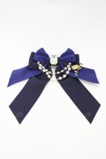 画像1: Enchantlic Enchantilly / 宝石箱パールリボンブローチ  ブルー H-26-04-19-1007-LO-ZA-NS-ZH (1)