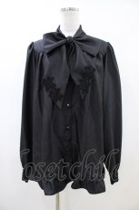 画像1: Enchantlic Enchantilly / ノーブルリボンタイブラウス Free ブラック H-26-04-19-1046-LO-BL-NS-ZH (1)