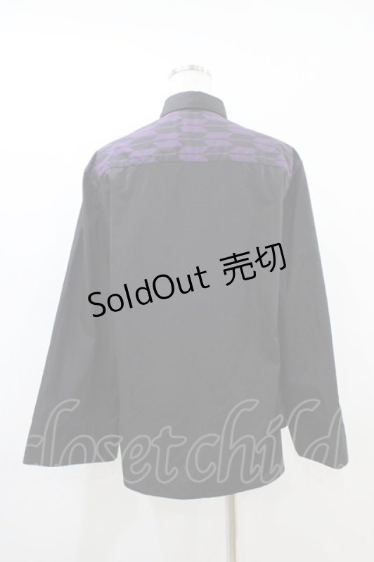 画像2: AXES-X / 矢羽根ＰＴ＆桔梗刺繍シャツ M ブラック H-26-04-19-1047-LO-TO-NS-ZH (2)