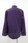 画像2: AXES-X / 矢羽根ＰＴ＆桔梗刺繍シャツ M パープル H-26-04-19-1048-LO-TO-NS-ZH (2)