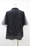 画像2: axes femme / 星座柄チュール重ね袖ブラウス M ブラック H-26-04-19-1049-AX-BL-NS-ZH (2)