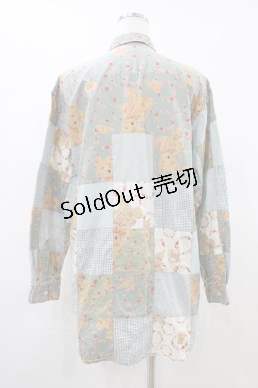 画像2: PINK HOUSE / テディベアリースシャツ Free サックス H-26-04-19-1051-LO-BL-NS-ZH (2)