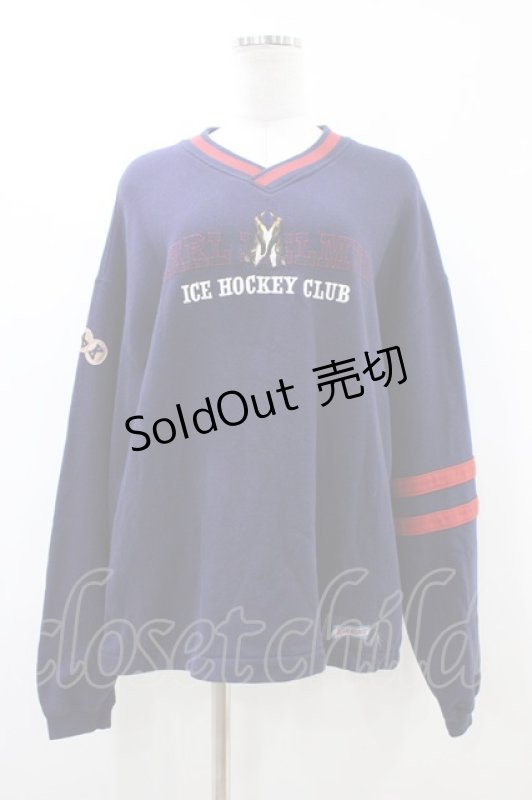 画像1: Karl Helmut / ペンギン刺繍トレーナー M ネイビー H-26-04-19-1057-EL-TO-NS-ZH (1)