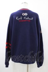 画像2: Karl Helmut / ペンギン刺繍トレーナー M ネイビー H-26-04-19-1057-EL-TO-NS-ZH (2)