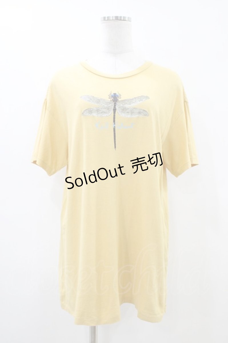 画像1: Karl Helmut / トンボプリントTシャツ Free イエロー H-26-04-19-1059-EL-TS-NS-ZH (1)