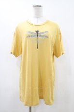 画像1: Karl Helmut / トンボプリントTシャツ Free イエロー H-26-04-19-1059-EL-TS-NS-ZH (1)