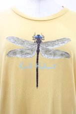 画像3: Karl Helmut / トンボプリントTシャツ Free イエロー H-26-04-19-1059-EL-TS-NS-ZH (3)