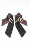 画像1: Enchantlic Enchantilly / 宝石箱パールリボンブローチ  ブラウン H-26-04-19-1009-LO-ZA-NS-ZH (1)