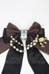 画像2: Enchantlic Enchantilly / 宝石箱パールリボンブローチ  ブラウン H-26-04-19-1009-LO-ZA-NS-ZH (2)