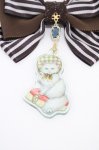 画像2: Enchantlic Enchantilly / ボンネット猫リボンブローチ  ブラウン H-26-04-19-1010-LO-AC-NS-ZH (2)