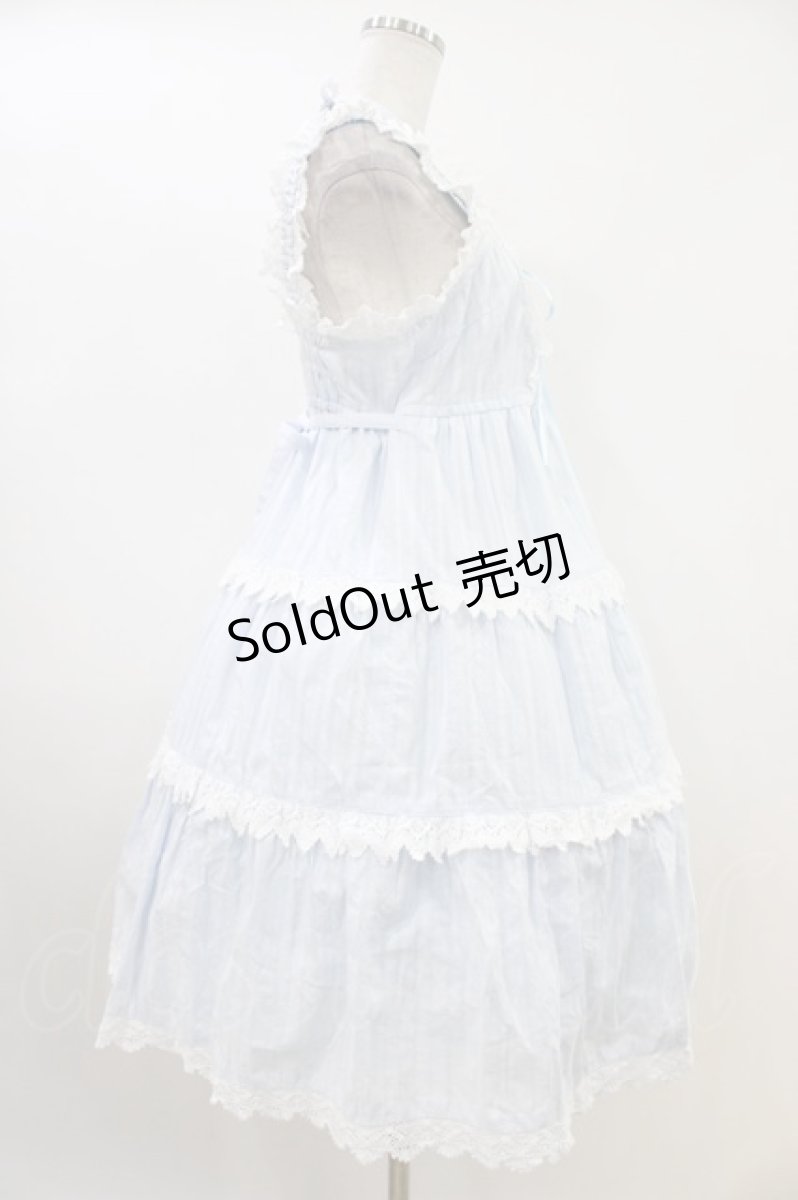 画像3: BABY,THE STARS SHINE BRIGHT / からみ3段ティアードジャンパースカートセット Free サックス H-26-04-19-1018-BA-OP-NS-ZH (3)