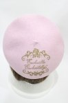 画像2: Enchantlic Enchantilly / ロゴプリントベレー帽  ピンク H-26-04-19-1003-LO-AC-NS-ZH (2)