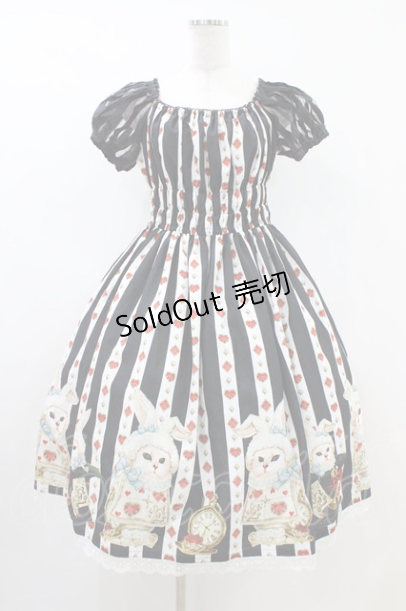 画像1: Enchantlic Enchantilly / 不思議の国のQueenCatワンピース Free ブラック H-26-04-19-1020-LO-OP-NS-ZH (1)