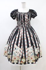 画像1: Enchantlic Enchantilly / 不思議の国のQueenCatワンピース Free ブラック H-26-04-19-1020-LO-OP-NS-ZH (1)