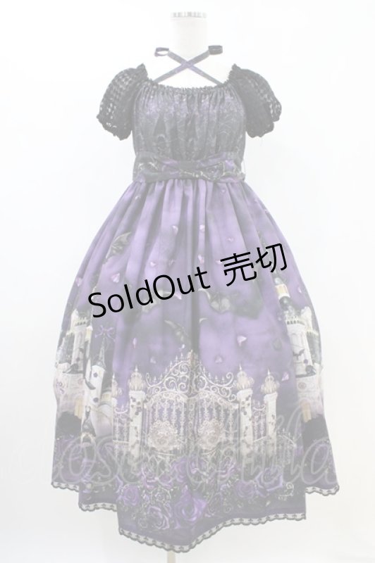 画像1: Enchantlic Enchantilly / 幻影薔薇城~コウモリ公爵からの招待状~ワンピース(紫の夜) Free パープル H-26-04-19-1021-LO-OP-NS-ZH (1)