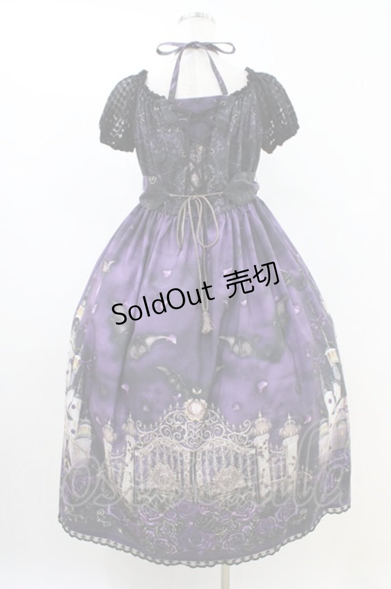 画像2: Enchantlic Enchantilly / 幻影薔薇城~コウモリ公爵からの招待状~ワンピース(紫の夜) Free パープル H-26-04-19-1021-LO-OP-NS-ZH (2)