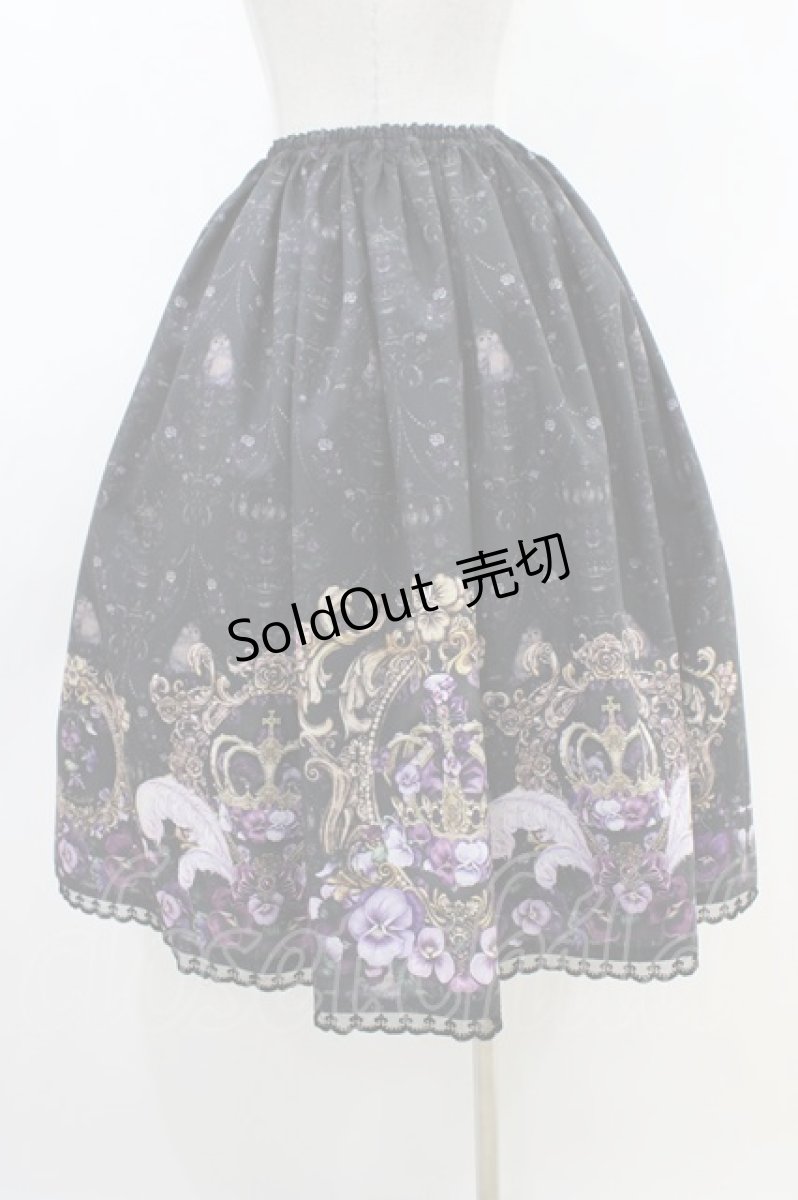 画像2: Enchantlic Enchantilly / すみれ姫の王冠スカート Free ブラック H-26-04-19-1023-LO-SK-NS-ZH (2)
