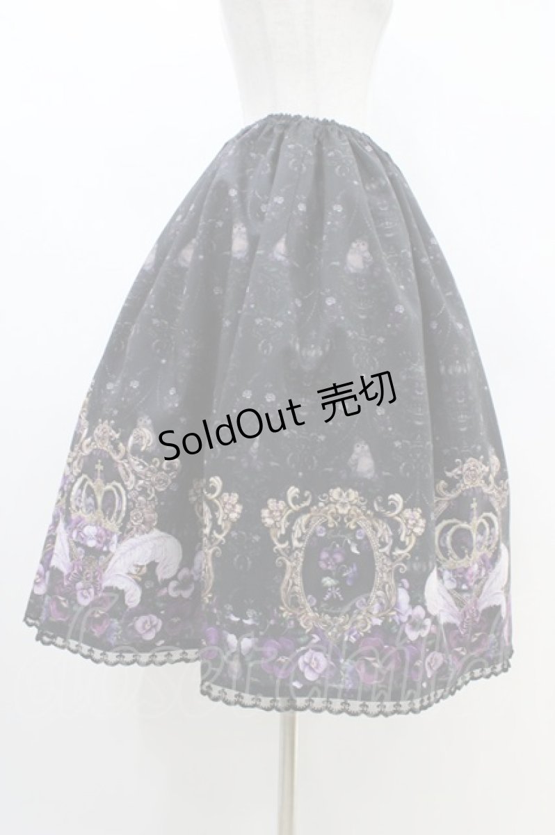 画像3: Enchantlic Enchantilly / すみれ姫の王冠スカート Free ブラック H-26-04-19-1023-LO-SK-NS-ZH (3)