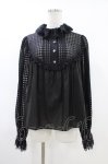 画像1: Enchantlic Enchantilly / ダイヤオパール ドーリーブラウス Free ブラック H-26-04-19-1027-LO-BL-NS-ZH (1)
