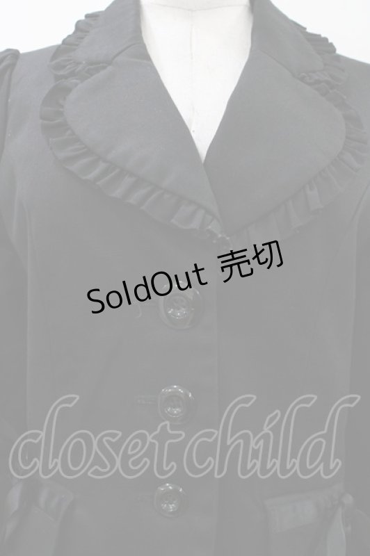 画像4: PEACE NOW / フリルボタンジャケット M 黒 H-26-04-19-2030-PU-JA-AK-ZH (4)