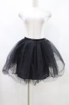 画像1: DEVIL FASHION / チュールパニエスカート F 黒 H-26-04-19-2005-PU-SK-AK-ZH (1)