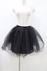 画像1: DEVIL FASHION / チュールパニエスカート F 黒 H-26-04-19-2005-PU-SK-AK-ZH (1)