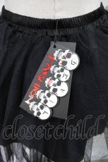 画像2: DEVIL FASHION / チュールパニエスカート F 黒 H-26-04-19-2005-PU-SK-AK-ZH (2)