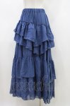 画像3: Sheglit / "Empress"ロングフリルスカート M ダルブルー H-26-04-19-2008-EL-SK-AK-ZH (3)