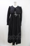画像1: Sheglit / アネモネのフリルワンピース M 黒 H-26-04-19-2012-EL-OP-AK-ZH (1)