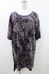 画像1: MiDiom / Tie Dye Print Big Tee M 黒 H-26-04-19-2016-PU-TO-AK-ZH (1)