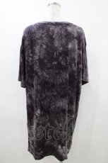 画像2: MiDiom / Tie Dye Print Big Tee M 黒 H-26-04-19-2016-PU-TO-AK-ZH (2)