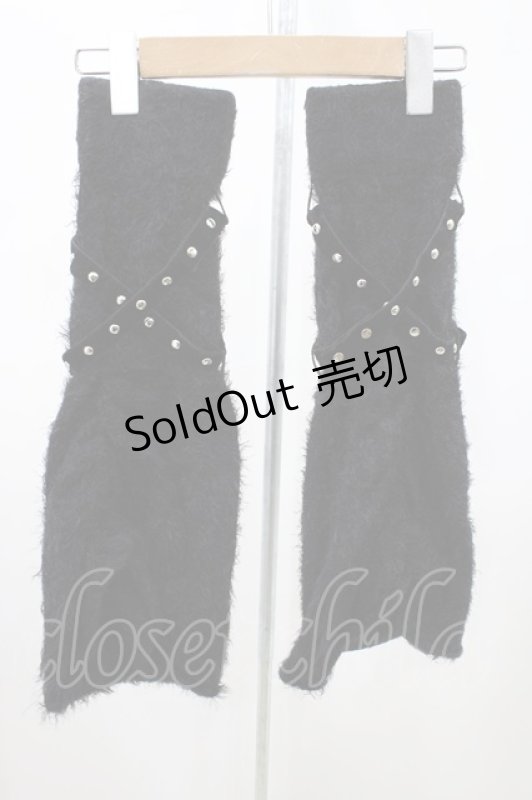 画像2: DimMoire / 拘束ふわふわレッグウォーマー  ブラック H-26-04-19-2003-0-ZA-KB-ZH (2)