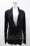 画像1: BPN FOR MEN / ドレープカットソー M 黒 H-26-04-19-2024-GO-TO-AK-ZH (1)