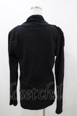 画像2: BPN FOR MEN / ドレープカットソー M 黒 H-26-04-19-2024-GO-TO-AK-ZH (2)